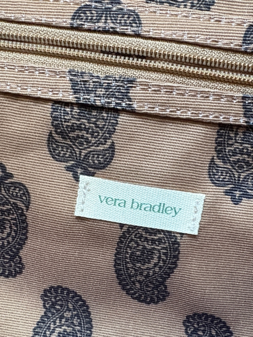 Vera Bradley Women's Nylon Knollton Travel Tote Bag Cinnamon - Picture 5 of 8